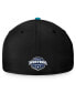 Фото #4 товара Men's Black, Teal San Jose Sharks Fundamental 2-Tone Flex Hat