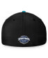 Men's Black, Teal San Jose Sharks Fundamental 2-Tone Flex Hat