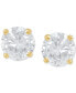 ფოტო #3 პროდუქტის Diamond Four Prong Stud Earrings (2 ct. t.w.) in 14k Gold