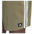 ADIDAS 3 Stripes CLX swimming shorts Olive Strata / White, S - фото #6