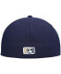 Фото #4 товара Men's Navy Tri-City Dust Devils Authentic Collection Team Home 59FIFTY Fitted Hat