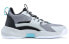 Magic Technology Anti-Slip Wear-Resistant Lightweight Low Model Basketball Sneakers DA030011 Black-Grey