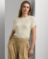 ფოტო #1 პროდუქტის Women's Rib-Knit Crewneck Sweater, Regular & Petite