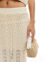 Фото #3 товара New Look co-ord wave knitted skirt in cream