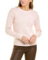 Фото #1 товара White + Warren Bobble Wool-Blend Sweater Women's Pink S
