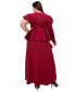 Фото #2 товара Plus Size Vivienne Ruffled Maxi Dress
