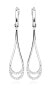 Long silver earrings with zircons SVLE0669SH8BI00