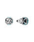 ფოტო #13 პროდუქტის Rhodium Plated Square Cut Color Birthstone Stud Earrings