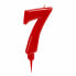 Вуаль Красный День рождения Номера 7 (12 штук)