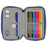 SAFTA Sonic ´´Speed´´ Double Filled 28 Pieces Pencil Case