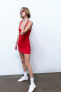 Фото #10 товара Короткое платье облегающего кроя ZARA