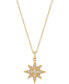 ფოტო #1 პროდუქტის Strawberry & Nude™ Diamond Star Pendant Necklace (1/4 ct. t.w.) in 14k Gold or Rose Gold