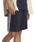 ფოტო #3 პროდუქტის Men's Essentials Single Jersey 3-Stripes 10" Shorts