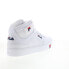 Фото #28 товара Fila V-10 Lux 1CM00881-125 Mens White Leather Lifestyle Sneakers Shoes