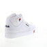 Фото #8 товара Fila V-10 Lux 1CM00881-125 Mens White Leather Lifestyle Sneakers Shoes