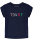 ფოტო #1 პროდუქტის Big Girls Embroidered Short Sleeve Boxy T-shirt