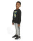 ფოტო #6 პროდუქტის Little Boys Cotton T-shirt and Heather Fleece Jogger Pants, 2 Piece Set