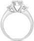 ფოტო #4 პროდუქტის EFFY® Diamond Halo Engagement Ring (1 ct. t.w.) in 14k White Gold