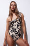 Фото #1 товара Padded-cup One-shoulder Swimsuit