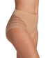 ფოტო #3 პროდუქტის Women's Lace Stripe Undetectable Classic Shaper Panty