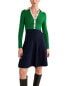 Фото #2 товара Boden Rib Detail Knit Wool-Blend Mini Dress Women's
