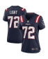 Фото #1 товара Women's Matt Light Navy New England Patriots Game Retired Player Jersey