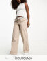 Фото #1 товара ASOS DESIGN Hourglass oversized wide leg chino trouser in sand