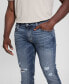 Фото #4 товара Men's Finnley Medium Wash Tapered Jeans