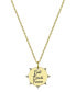 Фото #1 товара Unwritten 14K Gold Plated and Crystal Best Friends Forever Pendant Necklace
