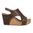 Фото #1 товара Corkys Tiffanee Studded Wedge Womens Brown Casual Sandals 41-0266-SADD