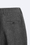 Костюмные брюки из 100% льна ZARA