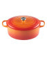 Фото #1 товара 9.5-Qt. Signature Enameled Cast Iron Oval Dutch Oven