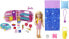 Фото #6 товара Barbie Chelsea Serie, Chelsea Auto und Camper Set mit 10+ Barbie Camping Accessoires, 1x Chelsea Puppe, Teal Auto und Pink Mini Camper, Geschenke für Kinder ab 3 Jahren,FXG90
