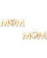 ფოტო #1 პროდუქტის Gold-Tone Crystal Mom Stud Earrings
