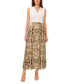 Women's Printed Pull-On A-Line Maxi Skirt