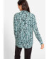 Фото #3 товара Women's Long Sleeve Abstract Floral Tunic Blouse