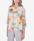 Women's Charleston Watercolor Floral Mesh Top