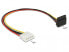 Delock 85513 - 0.3 m - Molex (4-pin) - SATA 15-pin - Male - Female - Straight