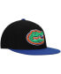 Men's Black and Royal Florida Gators Team Color Two-Tone Fitted Hat Black, Royal, 6 7/8 - фото #2