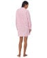 ფოტო #2 პროდუქტის Women's Long-Sleeve Roll-Tab His Shirt Sleepshirt