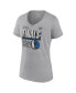 ფოტო #2 პროდუქტის Women's Steel Dallas Mavericks 2024 Western Conference Champions Locker Room T-Shirt