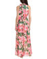 Фото #2 товара Anne Klein Halter Neck Bow Maxi Dress Women's