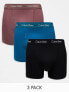 Фото #1 товара Calvin Klein cotton stretch trunks 3 pack in multi