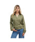 Фото #1 товара Women's Button Front Satin Blouse