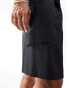 Фото #3 товара ASOS DESIGN smart linen blend cargo shorts in black