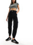 Фото #1 товара River Island belted cargo utility trouser in black