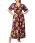 Фото #2 товара Plus Size Vienna Kimono Sleeve Long Maxi Dress