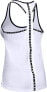 Under Armour 281266 Women's Knockout Tank Top , White (100)/Black, Large