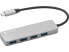 Фото #2 товара USB-концентратор USB-C к 4 x USB 3.0 Sandberg SAVER - USB 2.0 Type-C - USB 3.2 Gen 1 (3.1 Gen 1) Type-A - Серебристый - Алюминий - 1 шт. - 120 мм