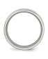 Stainless Steel Brushed 8mm Flat Band Ring